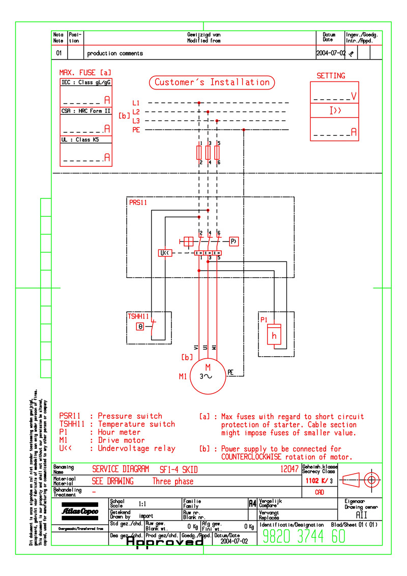 SF 1-4 Skid. 3 Phase 阿特拉斯无油空压机电气原理图_1.jpg